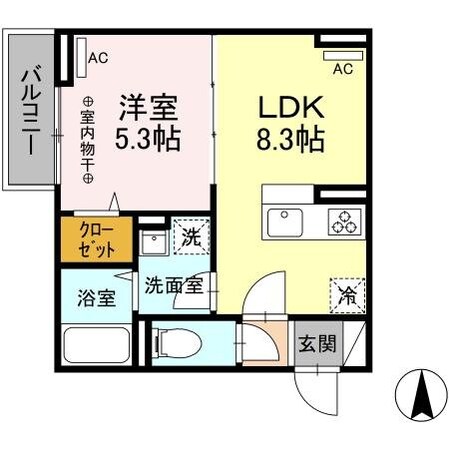 レクシア南田中の物件間取画像